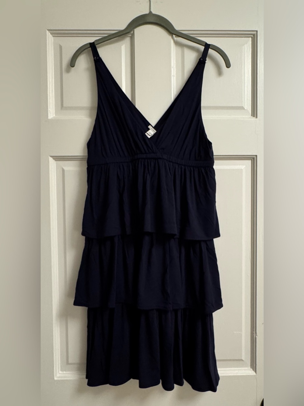NWT J.Crew Navy Tiered Dress (M)
